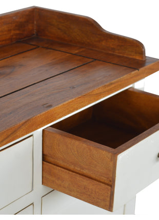 Country Two Tone Kitchen Cabinet
