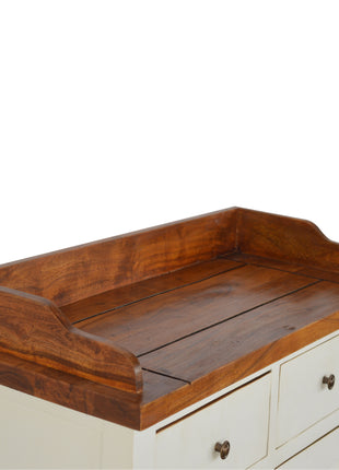 Country Two Tone Kitchen Cabinet