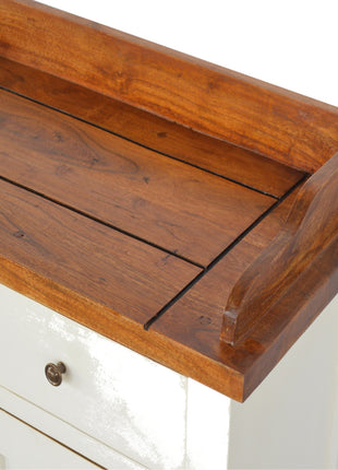 Country Two Tone Kitchen Cabinet