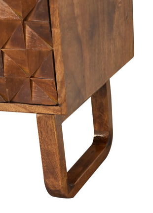 'U' Chestnut Pineapple Bench
