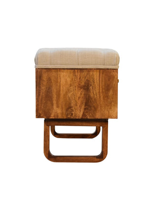 'U' Chestnut Pineapple Bench