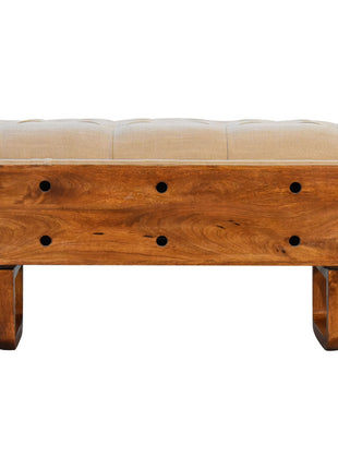 'U' Chestnut Pineapple Bench
