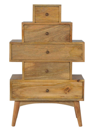 Mueble de torre de madera maciza