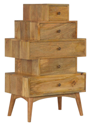 Mueble de torre de madera maciza