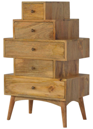 Mueble de torre de madera maciza