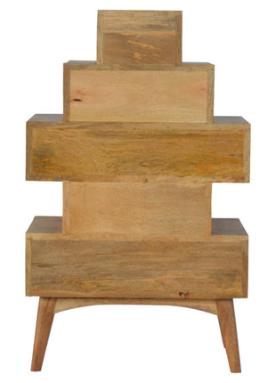 Mueble de torre de madera maciza