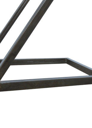 Side Table with Iron Base
