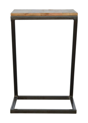 Side Table with Iron Base