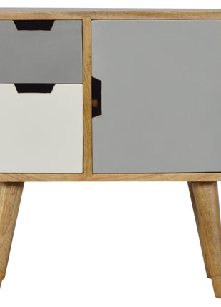 Grey and White Painted Cabinet