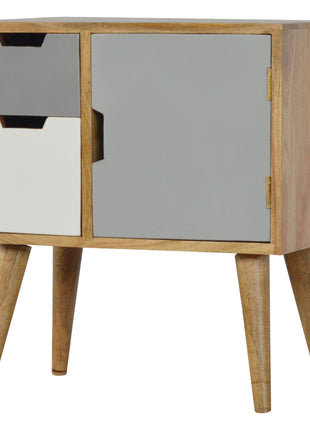 Grey and White Painted Cabinet