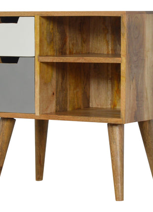 Grey and White Drawer Cabinet