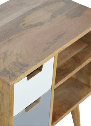 Grey and White Drawer Cabinet