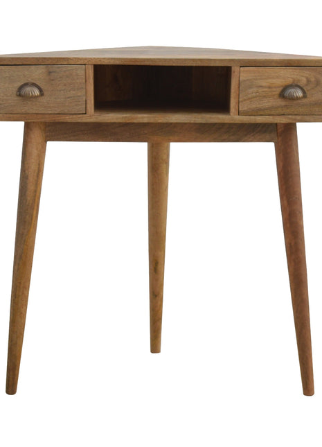 Solid Wood Corner Writing Desk