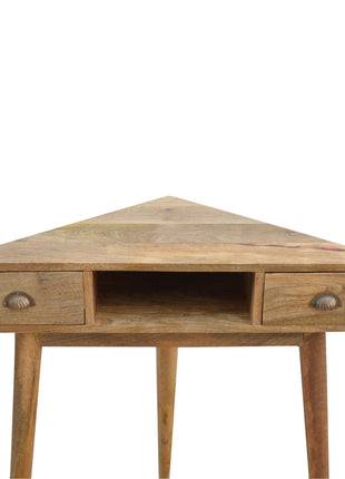 Solid Wood Corner Writing Desk