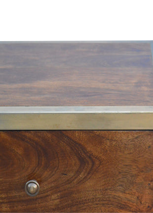 Gold Iron Frame Bedside