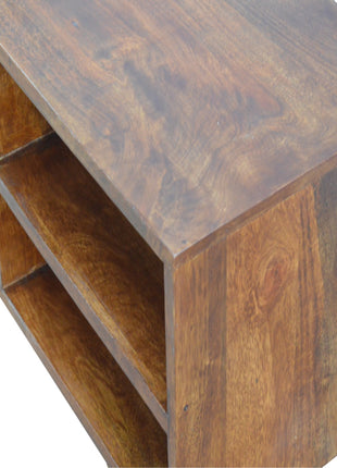 Geometric Brass Inlay Media Unit