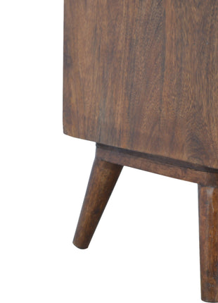 Geometric Brass Inlay Media Unit