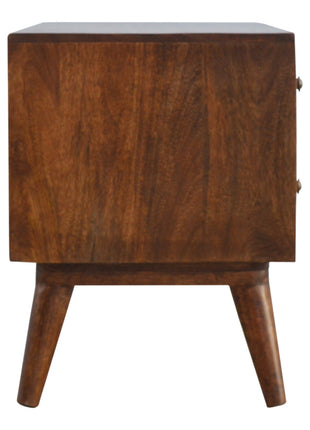 Geometric Brass Inlay Media Unit