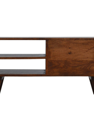 Geometric Brass Inlay Media Unit