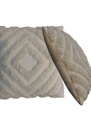 Sage Green Diamond Cushion Set of 2