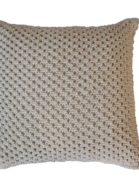 2x Knit Natural White Cushions