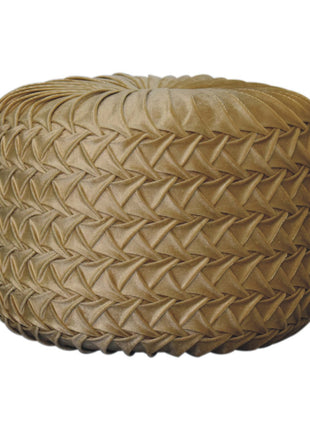 Ockerfarbener Hart-Pouf