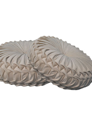 White Smocking Cushion - Set of 2