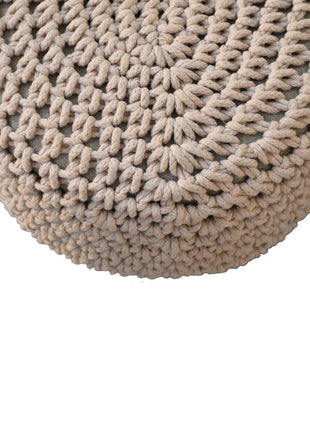 Keeva Beige Oblong Footstool