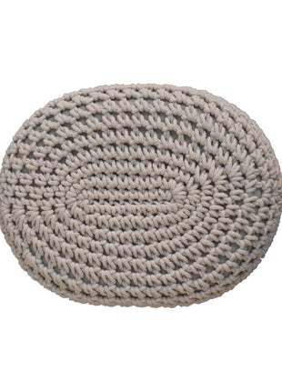 Keeva Beige Oblong Footstool