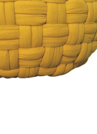 Mustard Tube Pouffe