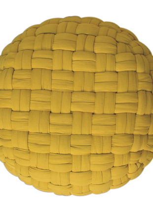 Mustard Tube Pouffe