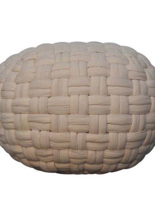 Weißer Röhren-Pouf