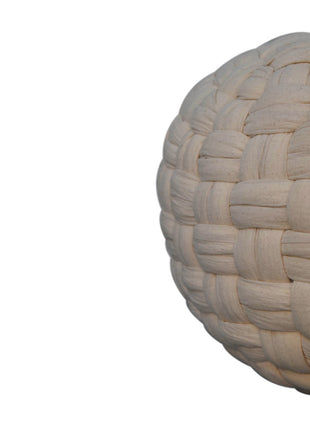Weißer Röhren-Pouf