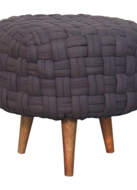 Grey Tube Footstool