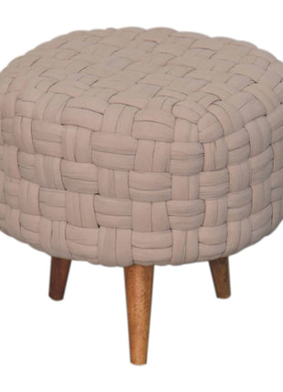 Reposapiés de tubo color crema