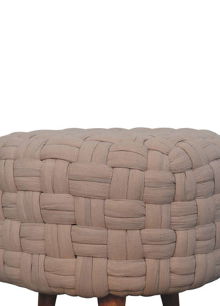 Reposapiés de tubo color crema