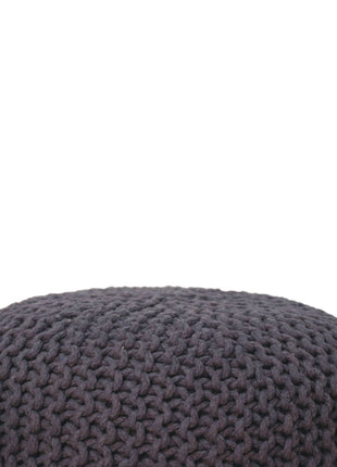 Keeva Grey Round Footstool