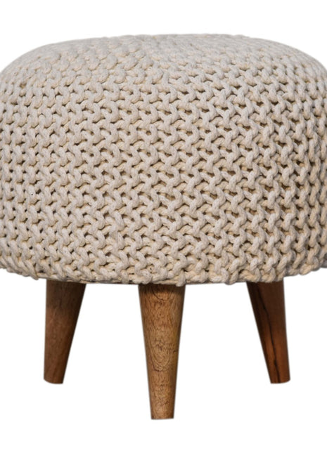 Reposapiés redondo blanco Keeva