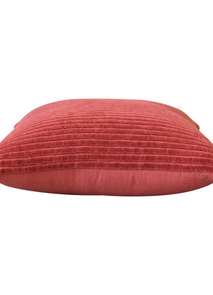 Geripptes rotes Kissen 2er-Set