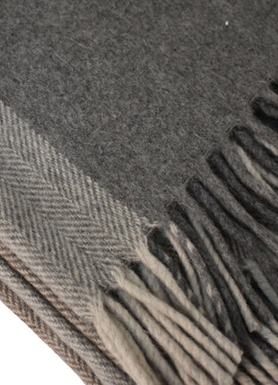 Selin Grey Woolen Throw 130x170 cm