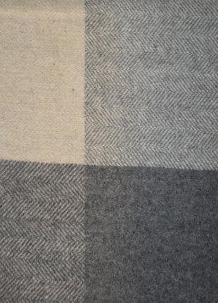 Selin Grey Woolen Throw 130x170 cm