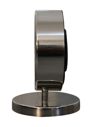 Round Chrome Table Clock