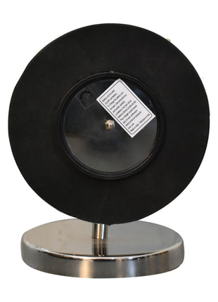 Round Chrome Table Clock