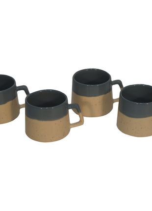 Half Dip Grey Mug Set of 4