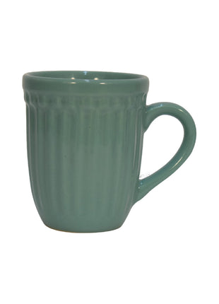 Sea Green Ribbed Mug Set of 4