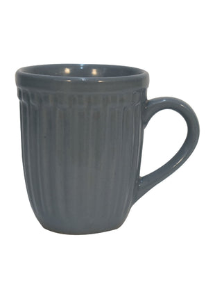 Anthrazitgraues geripptes Becher-Set, 4 Stück