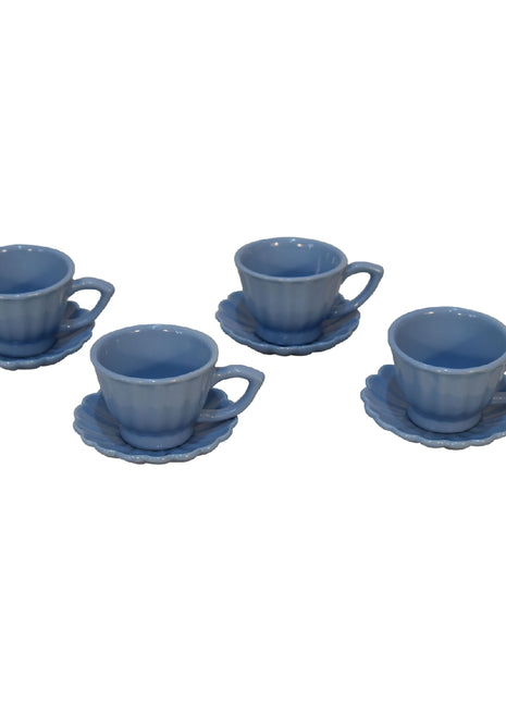 IN3109 - Blue Petal Mug Set of 4