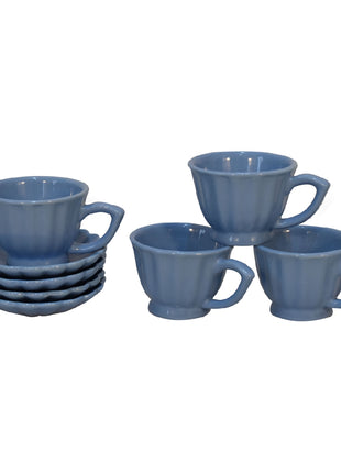 IN3109 - Blaues Blütenblatt-Becher-Set, 4 Stück