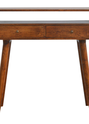 Curved Chestnut Console Table