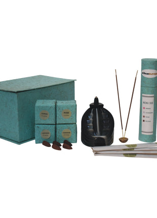 Level Back Flow Fountain Set (Wood)